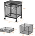 Rolling File Cabinet with Storage Drawers, Mobile Filing Cabinet on Lockable Wheels, Hanging File Organizer for Office