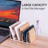 NiHome Spacious Clear Acrylic Desk Mail Sorter, Multipurpose Organizer for Office Supply & Pen Storage