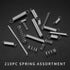210 Pcs Spring Assortment Kit, Compression and Extension Springs, Zinc Plated Steel Wire Springs Repair Set