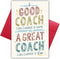 Bewoow Thank You Coach Card - Appreciation Greeting for Basketball, Soccer, Wrestling, or