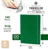 Pentalic Pocket Sketchbook Traveler Journal, 6" x 8", 160 Pages, Green