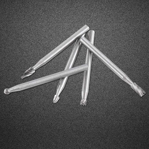 Rotary Files Woodworking Carving Tool Set, 10pcs Tungsten Carbide Burrs with 1/8inch Shank
