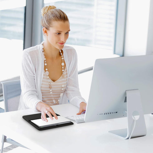 HONKID Wrist Rest for Magic Trackpad 2 (MJ2R2LL/A, A1535), Black, Relieve Pain & Fatigue