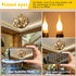 E12 Bulbs,Night Bulbs 15W 1.5W 2700K Bulbs, Non-Dimmable, 6-Pack LED Candelabra Light Equivalent Low Wattage, Warm