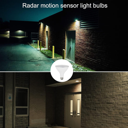 Bulbs Par38 15W (100W E26 Bulb, Bulbs 5000K(Daylight), 2 Pack Radar Motion Sensor Light - Equivalent), Base, Motion
