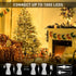 91.5ft 250 8 JMEXSUSS Connectable Warm White Christmas Lights Indoor Outdoor, LED Christmas String Lights, Modes