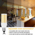 Dimmable T4 JDE11 Bulb 120V 5W 50W Bulbs T4 Fan,2-Pack LED Halogen Equivalent, Warm White Mini Candelabra Base, No