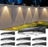 Solar Fence Lights Outdoor, 7 Fixed Colors Color Changing IP65 Waterproof Solar