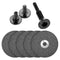 5Pcs Cut Off Wheels 3 inch with 1/4 Stem Mandrel Kit for Die Grinder - 3/8" Arbor Hole Cutting Wheel for Metal