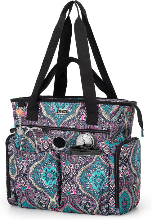 LoDrid Nurse Bag with Padded Bottom, Medical Work Bag for Nurses &