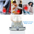 Travel Seat Cushion for Airplane, Foldable Hemorrhoid Pillows for Sitting, Airplane Seat Cushion for Long Flights