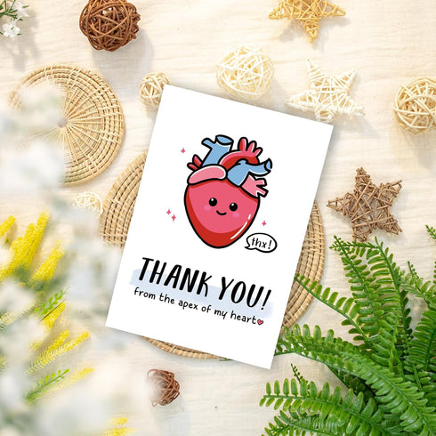 GVMGVM Cute Thank You Card for Heart Surgeon, Funny Thank You Card for Doctor Nurse Medical Staff, Humorous