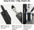 OUGOTHZ 2Pcs Pacpack Lanyard Pen Holder, Portable Badge Pen Holder Keychain, Leather Anti-lost Pen Protector for Neck
