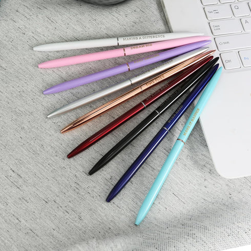 Fancy Pens Inspirational Ballpoint Pen Set, 1.0mm Cute Nice Pens for Journaling, Motivational Messages, Teacher Gifts