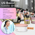 M300 Portable Thermal Sticker Printer for Bluetooth Wireless Smart Phone Label Maker, Rechargeable Inkless, Pink Round