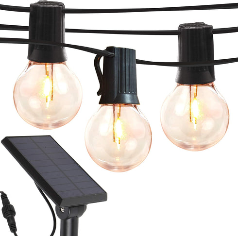 Brightech Ambience Pro Solar Powered LED Outdoor String Lights - 27 Ft