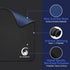 Mouse Pad with Polyester Fabric, Smooth Gaming Mouse Pads, Water Resistant Desk Mousepad with Stitched Edges, Non-Slip