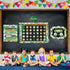 Tenare Calendar Bulletin Board Set – Calendar Seasons Weather Chart Display with Stickers for School Bedroom Decoration