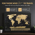 XL Scratch Off World Map 36" x 24" with 196 Country Flags - Vibrant Colors, Premium Gold Coating
