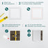 10 x 10 White Plastic Access Panel for Plumbing, Electricity, Heating, Alarm Wall Access