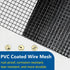 1/2 inch 19Ga (1/2 inch 8in 50ft) Black Hardware Cloth PVC Coated Wire Mesh Vinyl Coated Fence Welded Metal Chicken