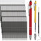Zonon 100 Pcs 3.85 Inch Retractable Ballpoint Pen Refills Bulk for Metal Pens