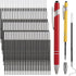 Zonon 100 Pcs 3.85 Inch Retractable Ballpoint Pen Refills Bulk for Metal Pens