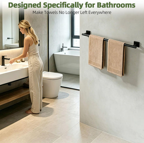 32 Inch SUS304 Alise Bathroom Towel Bar, Towel Racks for Bathroom, Stainless Steel Hand Towel Holder Heavy Duty Towel