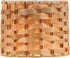 Aspen Creative 50501-2, 5" 5" 4" Set 2 Drum Clip-On Chandelier Lamp Shade, Natural Banana Leaf, Top x Bottom x Slant