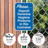 Sigo Signs 12x18 Inches, 3M .063 Please Deposit Feminine Hygiene Products in This Container Sign, EGP Reflective