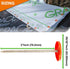 250 Pack - 3 Inch Round Plastic Cap Nail Roofing Nails, Galvanized Tar Paper Nails for House Wrap Fastening