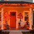 66ft 200 JMEXSUSS LED Christmas String Lights Outdoor Indoor, Connectable Orange String Lights Clear Wire, Fall Light