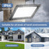 50W Outdoor,8000LM Light,IP66 6.5FT Cord,6500K Garage,Garden,2 Pack Flood Lights Bright LED Work Waterproof Security