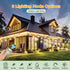 ST38 Bulbs, (25FT) Solar String Lights Outdoor Waterproof with Remote & Timer, LED Shatterproof USB & Solar Powered