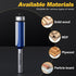 Set, 1/4 Inch Trimming, 1-3/16", 1/2" Professional Flush Trim Router Bit Shank Bottom Bearing, Carbide Tipped