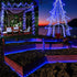 19 300 105ft Dimmable (300LED-Blue) New Upgraded Solar Rope Lights Outdoor Waterproof Modes LED Solar String Lights