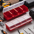 Hushee 4 4 Pcs Screw Organizer Box with Lid Compartments Tool Bin Divider Plastic Stackable Hardware Organizer Small