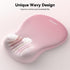 TECKNET Ergonomic Mouse Pad with Wrist Rest, Memory Foam Mousepad with Wrist Support, Smooth Surface, Middle Concave