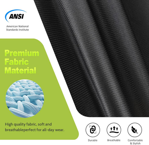 9 Security Vest for Security Guard Pockets, Meets ANSI