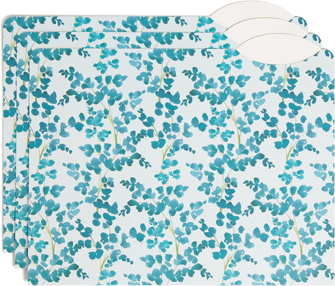 U Brands Handmade Florals File Folders - Office Supplies, 1/3-Cut Tabs in Assorted Positions, Letter Size, White with