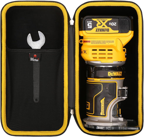 Mchoi 20V (DCW600B),Case Hard Portable Case Compatible with DEWALT Max XR Cordless Router Only