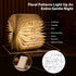 Light,3-Color 1200mAh Floral Print Book Book Lamp Book Lovers Gifts | Portable Foldable Paper Desk Lamp | Night Reading