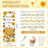 AmazingSpark 24 Set 0.7mm Sunflower Party Favors Retractable Sunflower Pencils Funny Mechanical Pencils with Positive