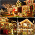 164ft 2 Pack 400 8 Solar Powered String Lights, Total Led Solar Christmas Lights Outdoor Waterproof with Modes - Solar