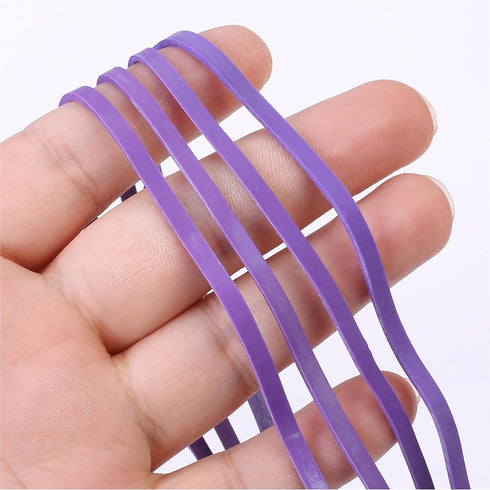 Mr. Pen Large Rubber Bands, 100 Pack, Purple, Extra Large Rubber Bands for Office Supplies, 7 Inch