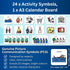 Kids Calendar Visual Schedule for Autism, Premium Durable Plastic, Special Education Classroom Must Have