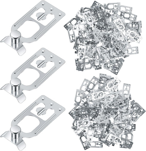 Zonon 100 Pcs Teardrop Pallet Rack Safety Clip, Warehouse Storage Pallet Racking Beam Safety Clip Connector for Shelf