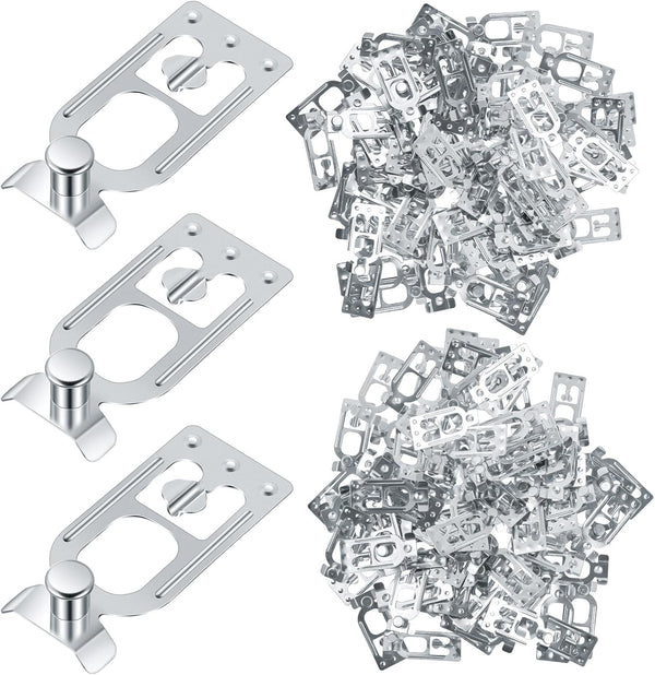 Zonon 100 Pcs Teardrop Pallet Rack Safety Clip, Warehouse Storage Pallet Racking Beam Safety Clip Connector for Shelf