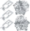 Zonon 100 Pcs Teardrop Pallet Rack Safety Clip, Warehouse Storage Pallet Racking Beam Safety Clip Connector for Shelf