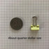 Mini Binder Clips, 5/8" / 0.6 inches / 15 mm, 40 PCS, a Little Bit Scratch Paper Clips (Yellow)